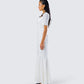 Sia White Puff Sleeve Maxi Dress