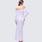 Sian Purple Knit Maxi Dress