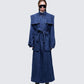 Women's blue cotton outerwear – FINESSE