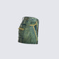 Sima Green Tint Denim Mini Skirt