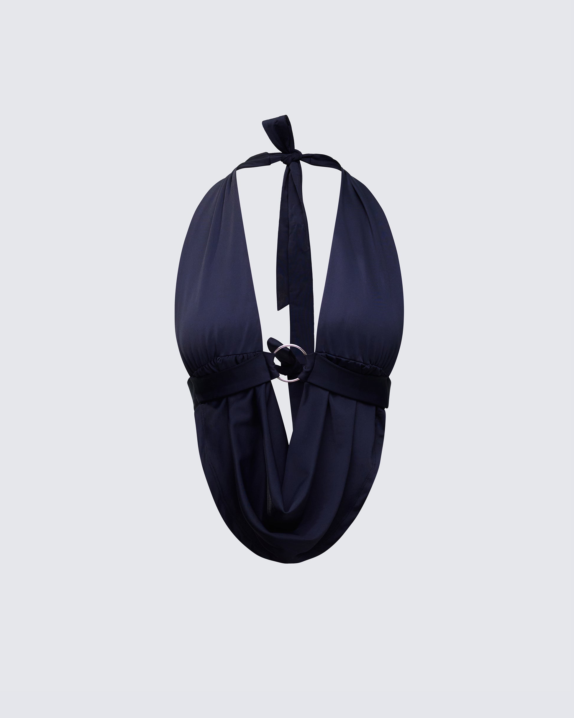 Simmi Black Halter Drape Top product front