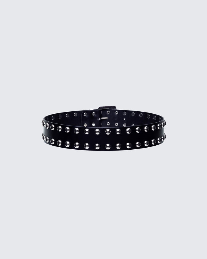 Sisay Black Studded Jeans Belt