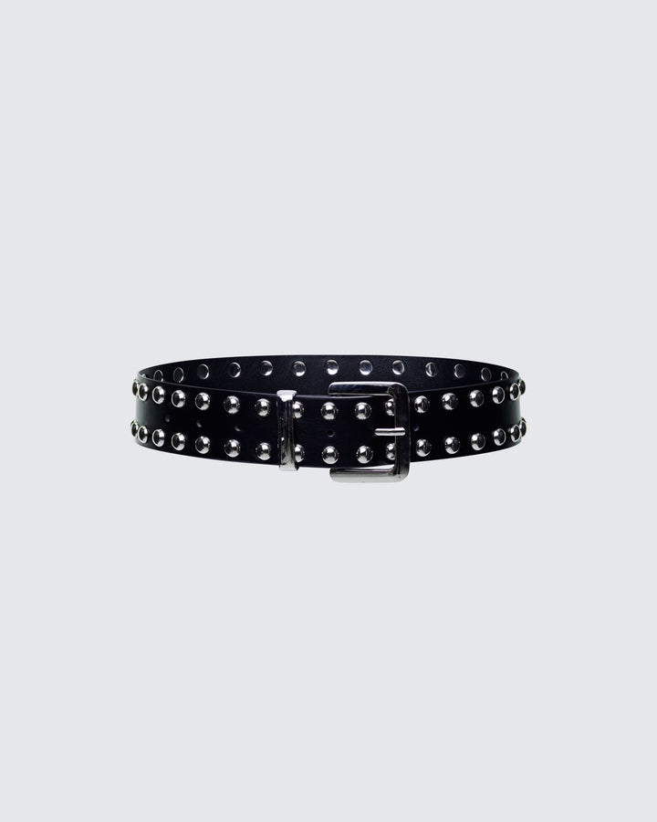 Sisay Black Studded Jeans Belt product front