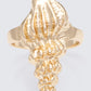 Skadi Gold Seashell Ring