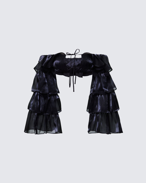 FRILL DROP トップス SLY | 【1BUY5％OFF】DENIM ARM FRILL トップス (その他トップス