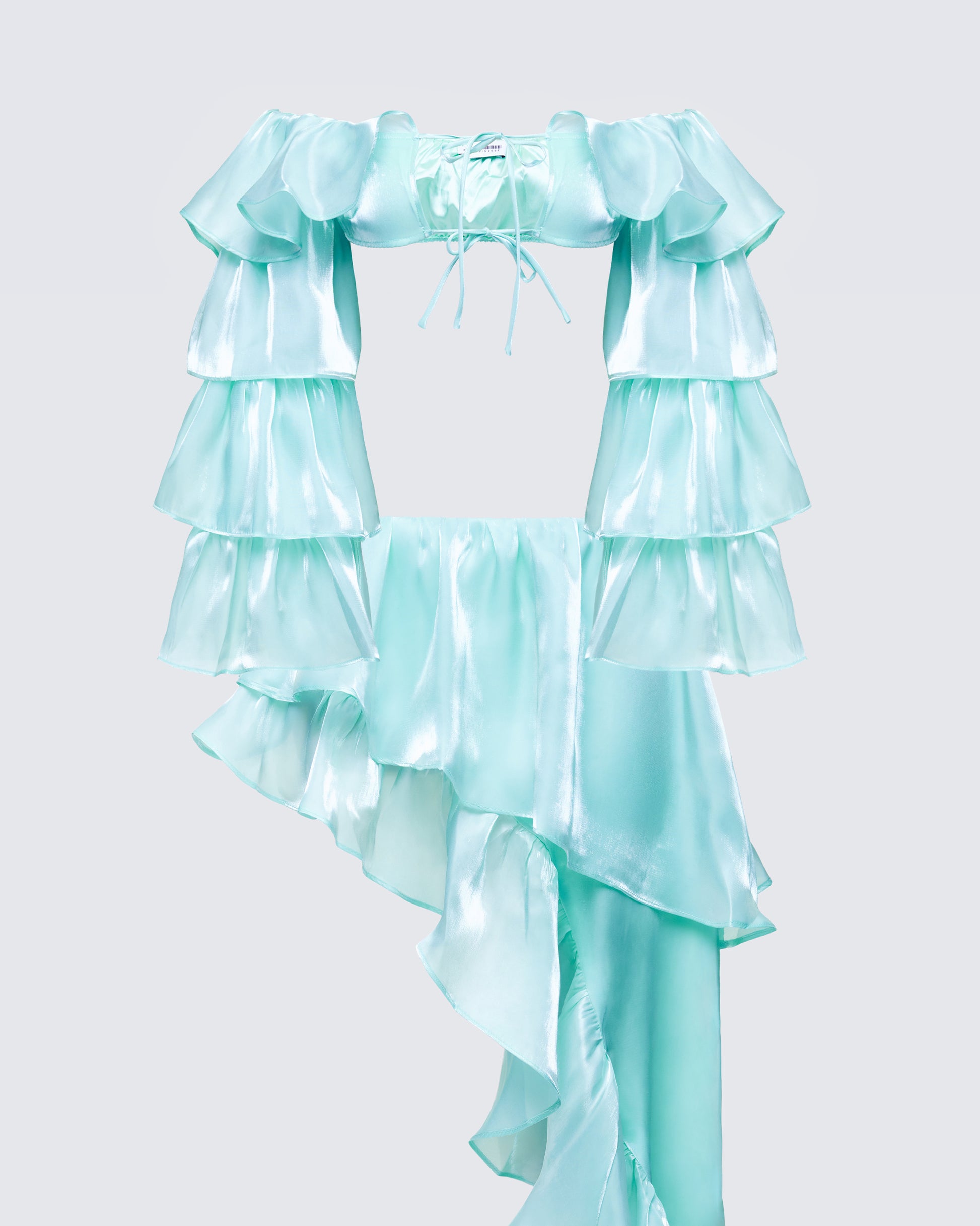 Skipper Green Ruffle Set - close up detail