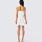 Sorel Ivory Tiered Ruffle Dress