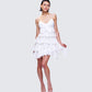 Sorel Ivory Tiered Ruffle Dress