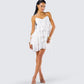 Sorel Ivory Tiered Ruffle Dress