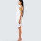 Sorel Ivory Tiered Ruffle Dress