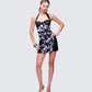 Spencer Black Lace Corset Mini Dress