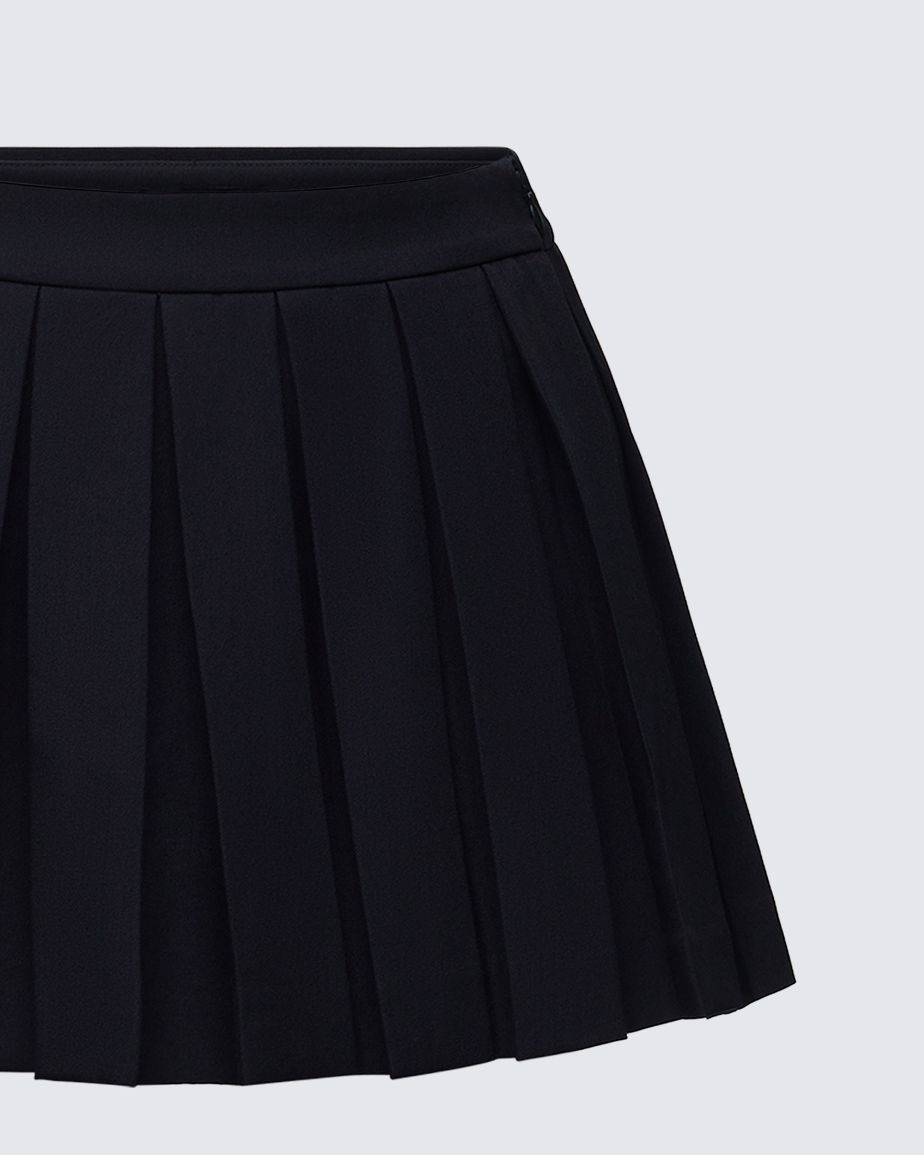 Monica check pleats mini skirt black M▲ Mimmy Skirt - Black – NICHOLAS
