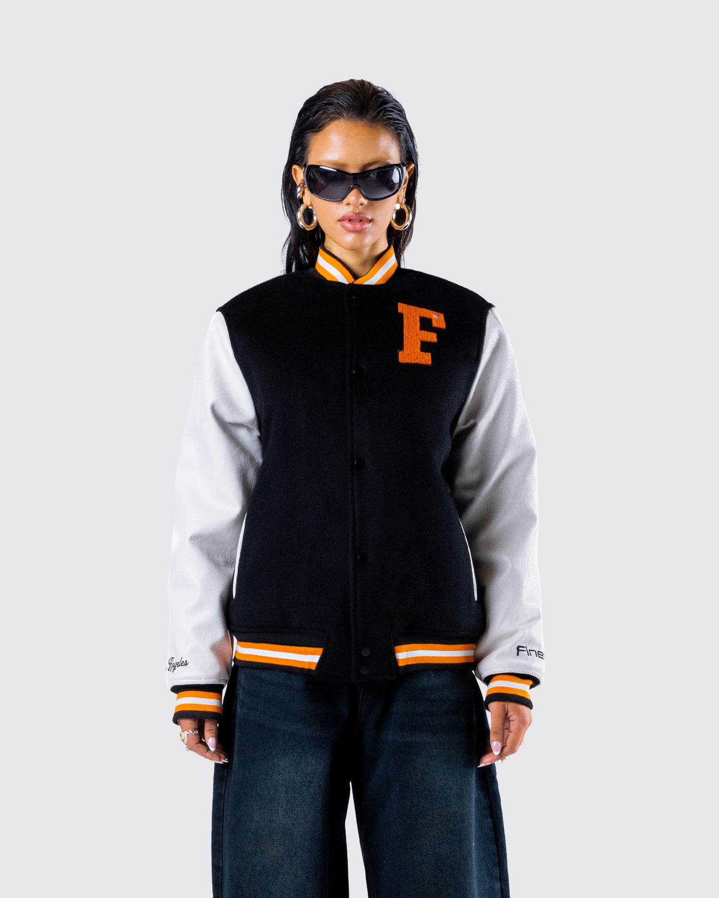 Sutton Black Varsity Jacket