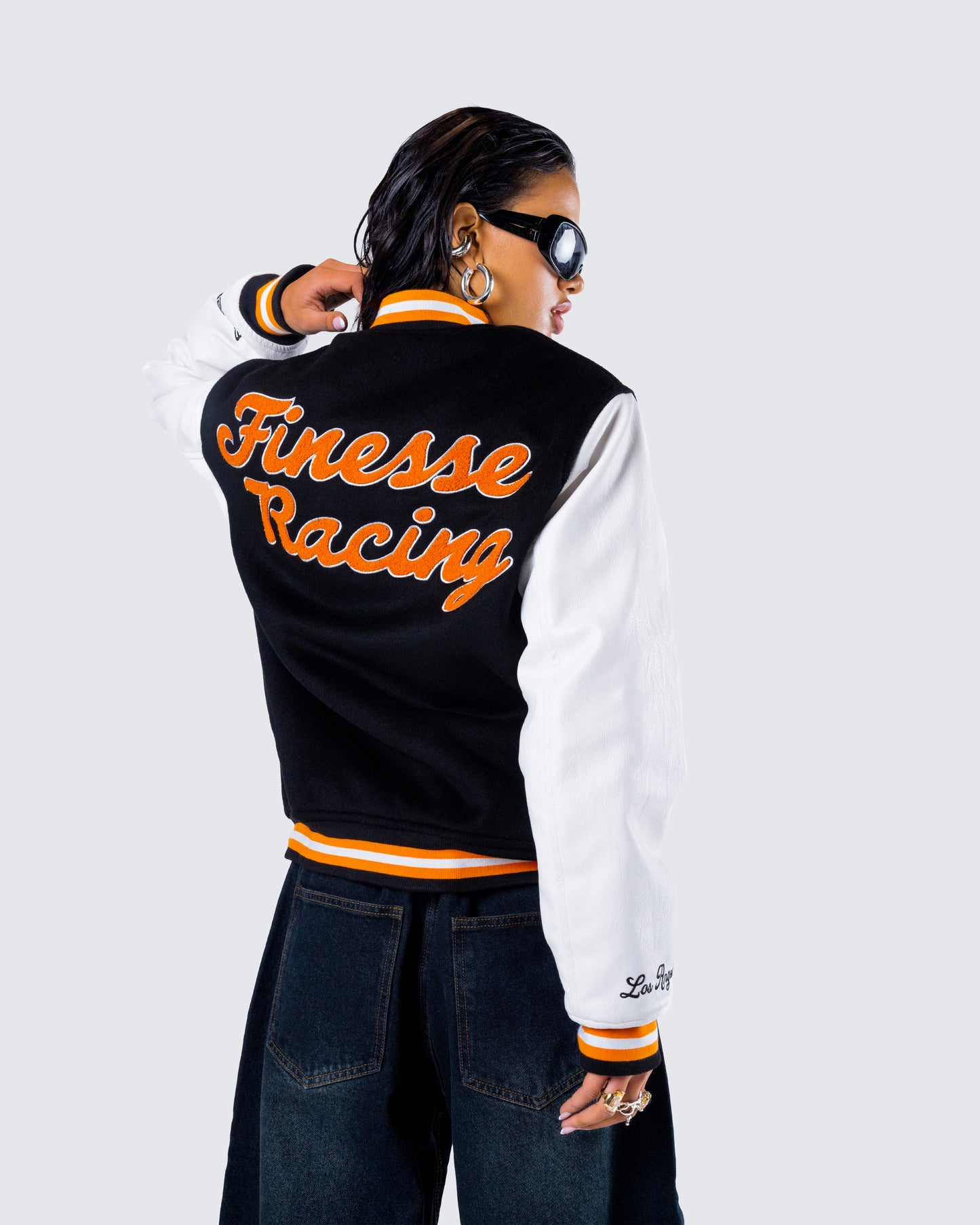 Sutton Black Varsity Jacket