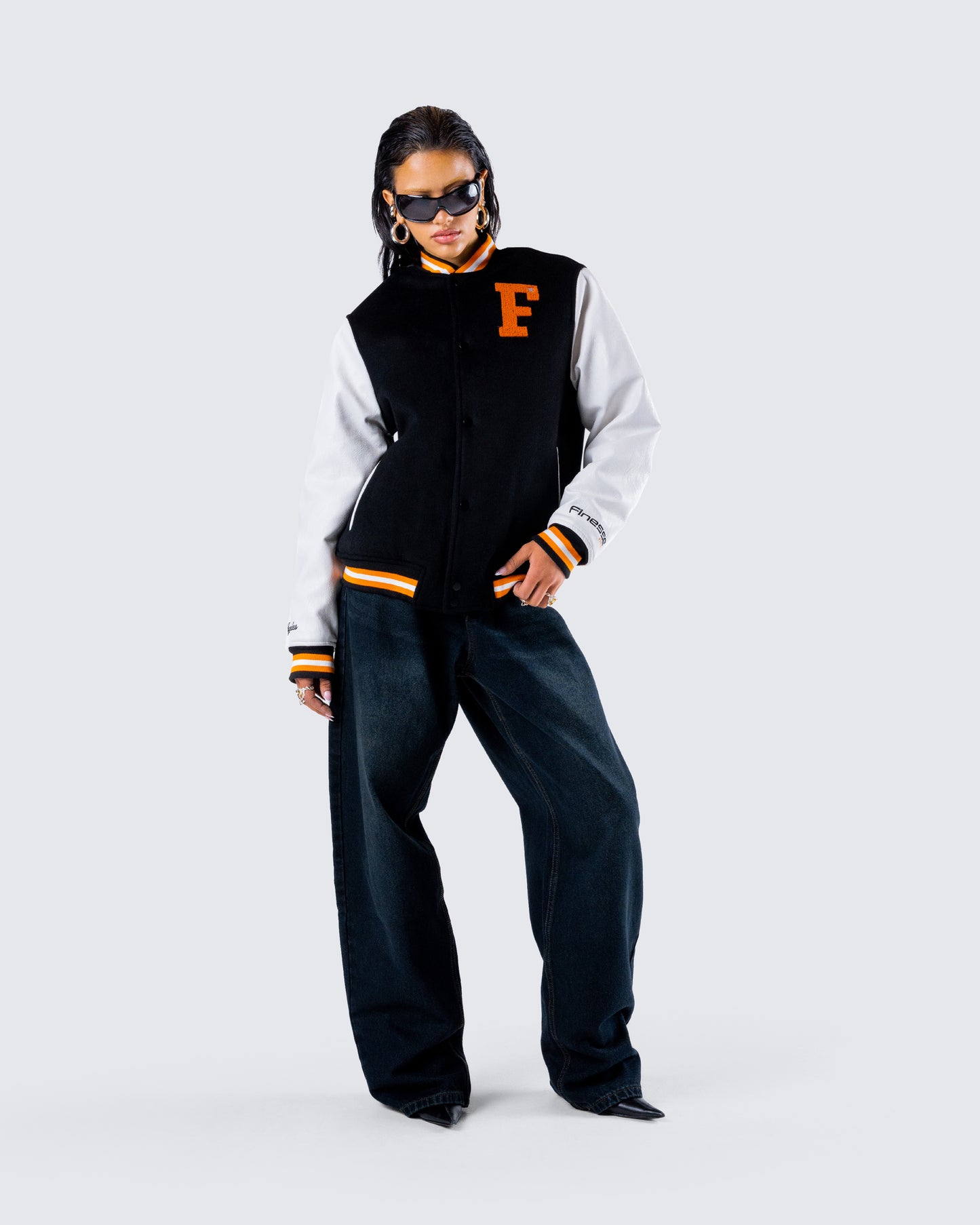 Sutton Black Varsity Jacket