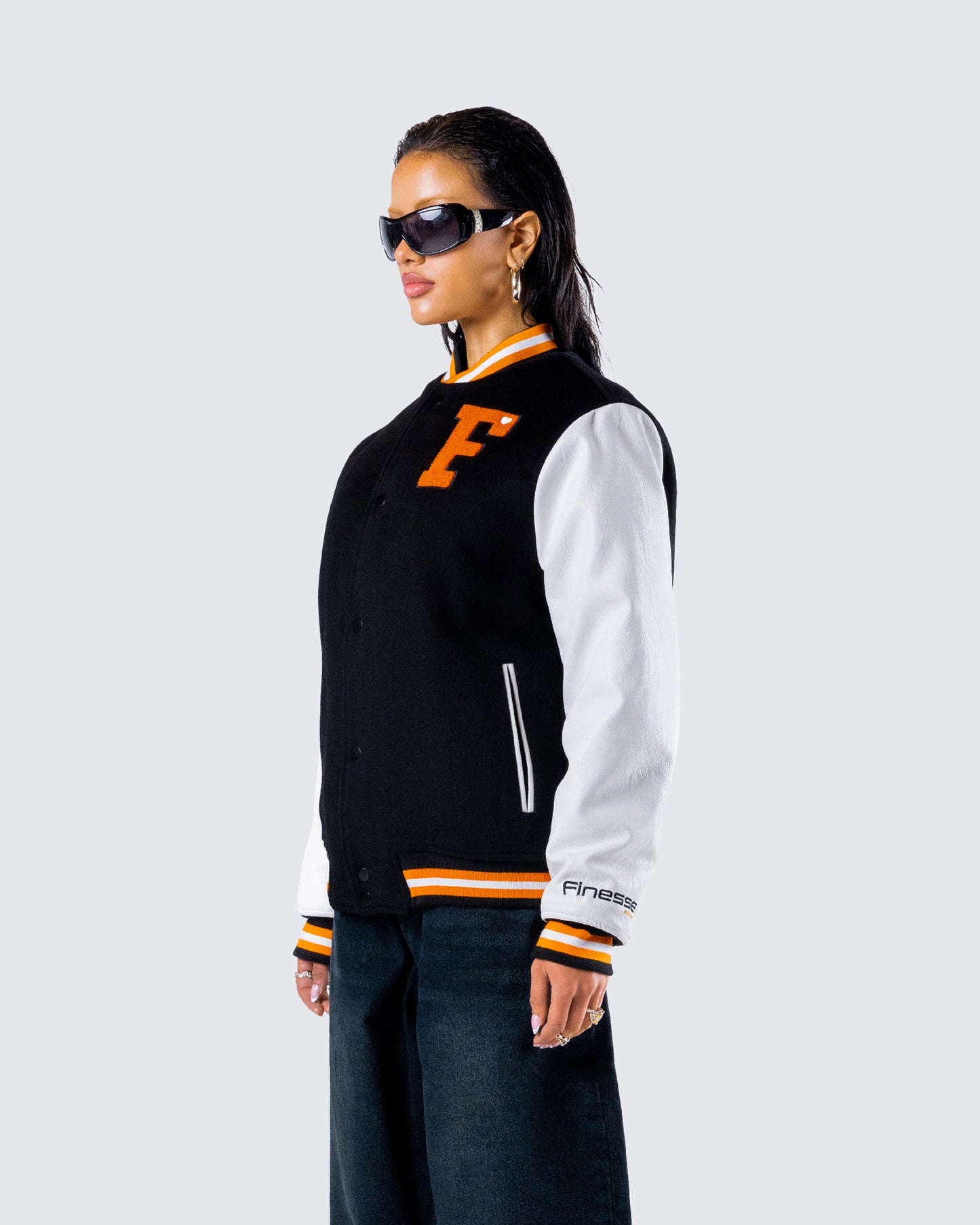 Sutton Black Varsity Jacket