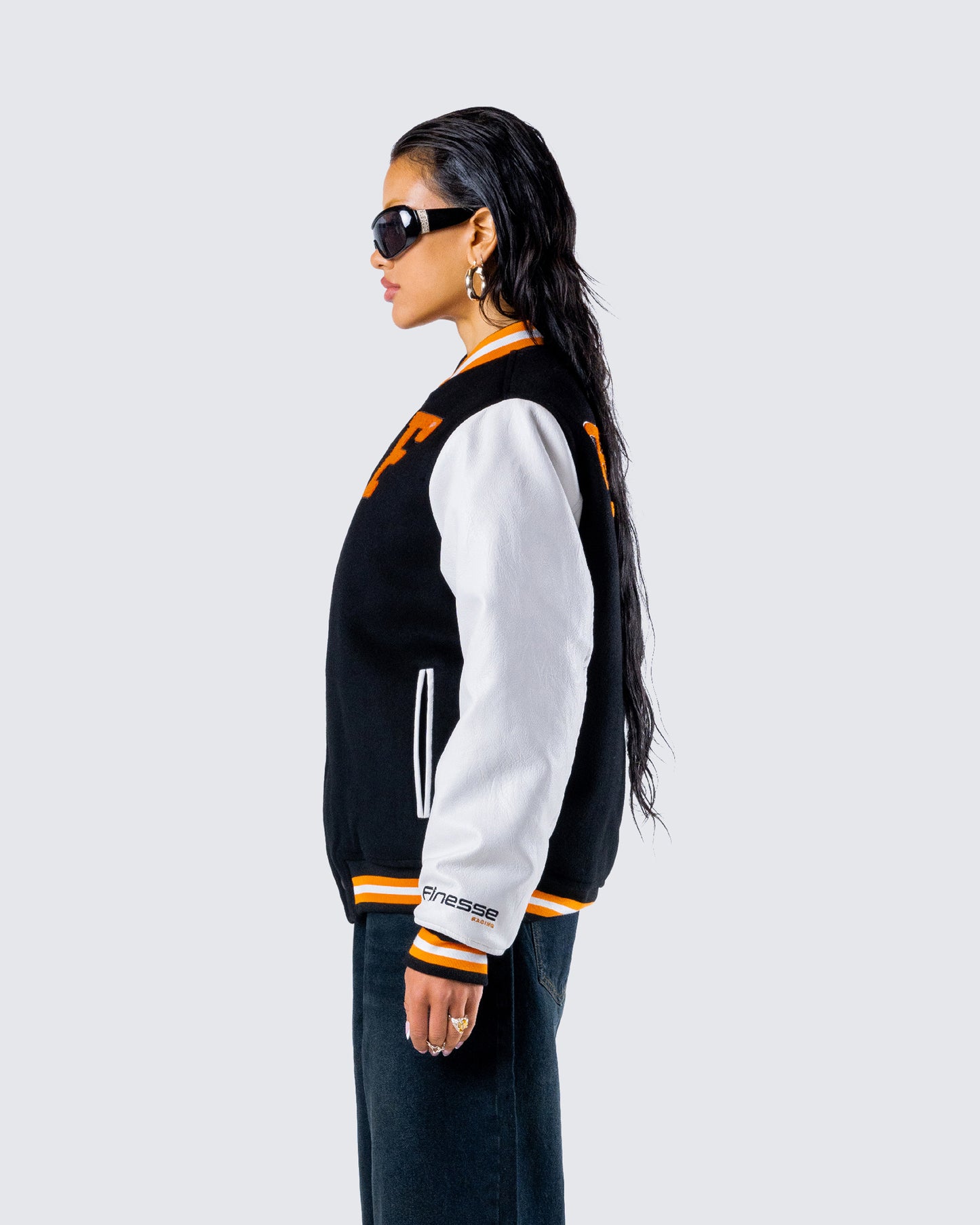 Sutton Black Varsity Jacket