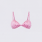 Suzanna Pink Satin Gathered Bra Top product front