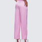 Suzanna Pink Satin Wide Leg Trouser