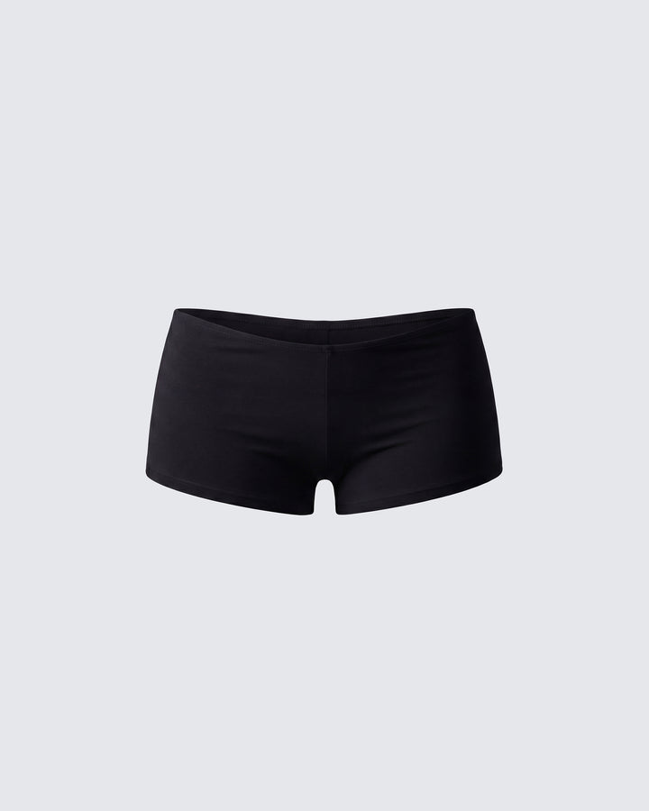 Shemoi Black Jersey Micro Shorts