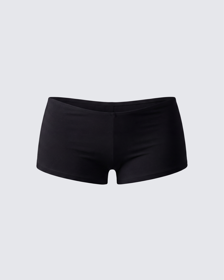 Shemoi Black Jersey Micro Shorts