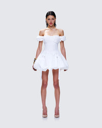 Tabitha White Corset Mini Dress