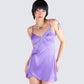 Taffy Purple Wrap Mini Dress