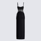 Tahlia Black Rhinestone Maxi Dress