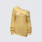 Tali Yellow Cable Knit Jumper product front