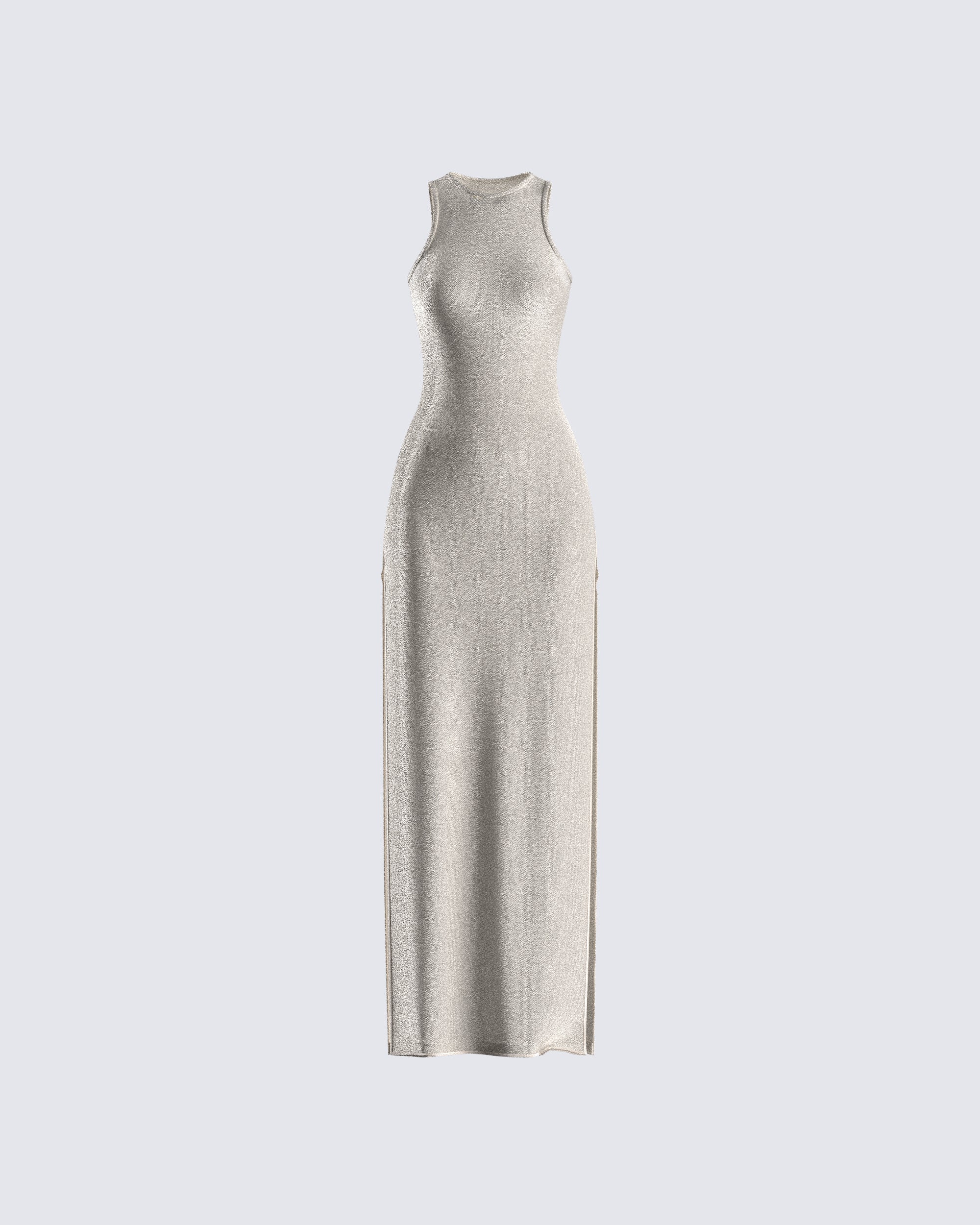 Taline Gold Lurex Maxi Dress – FINESSE