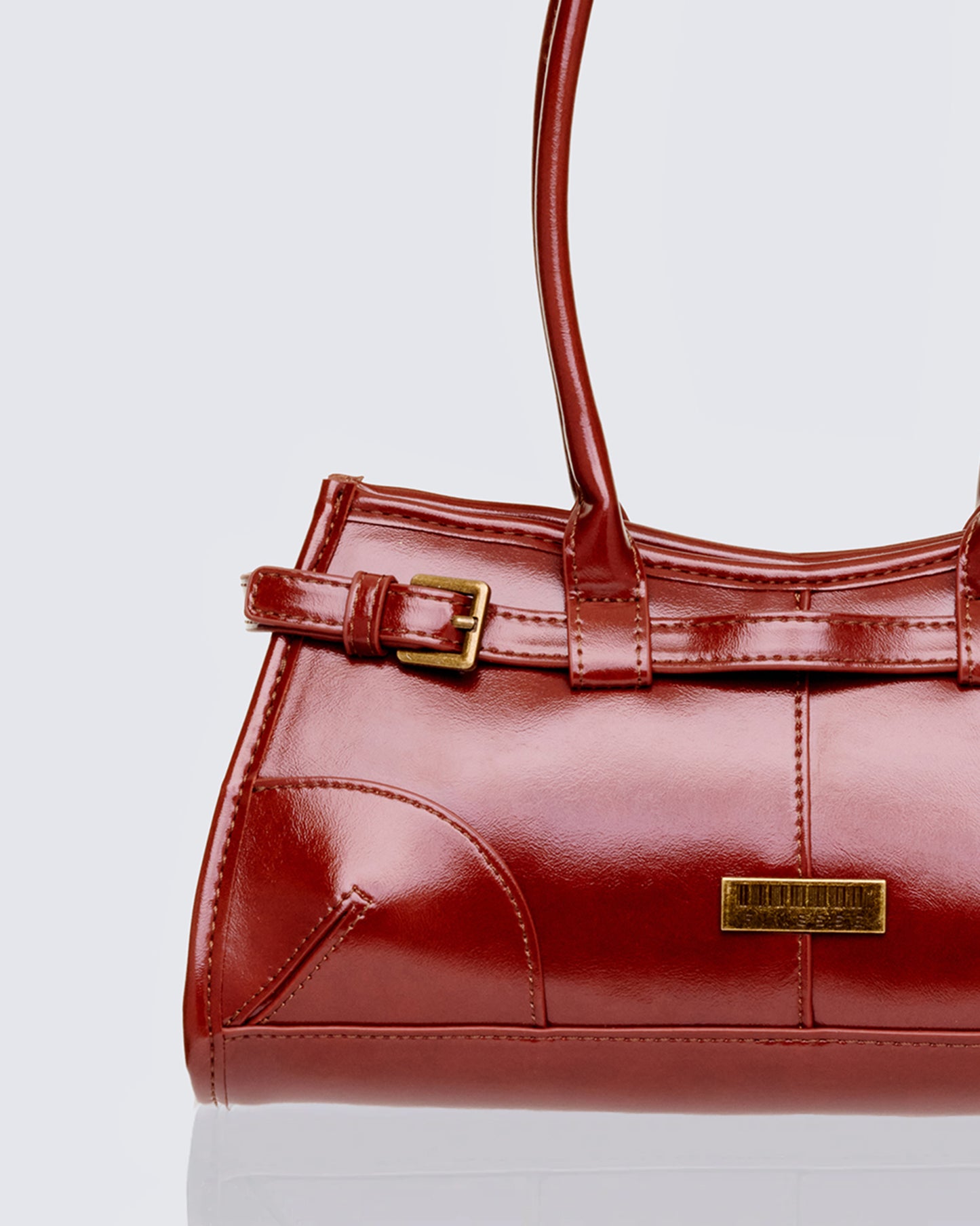 Talya Brown Belted Lady Bag