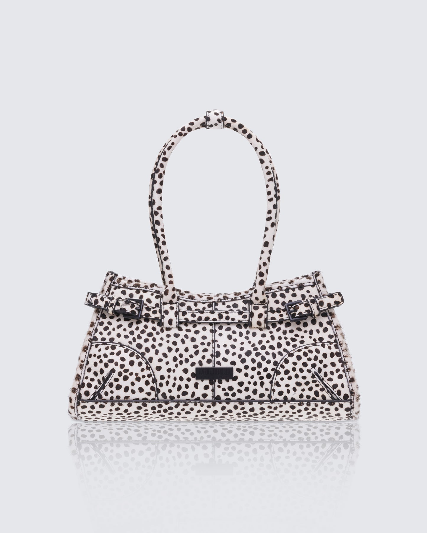 Talya Leather Dalmatian Belted Lady Bag product front