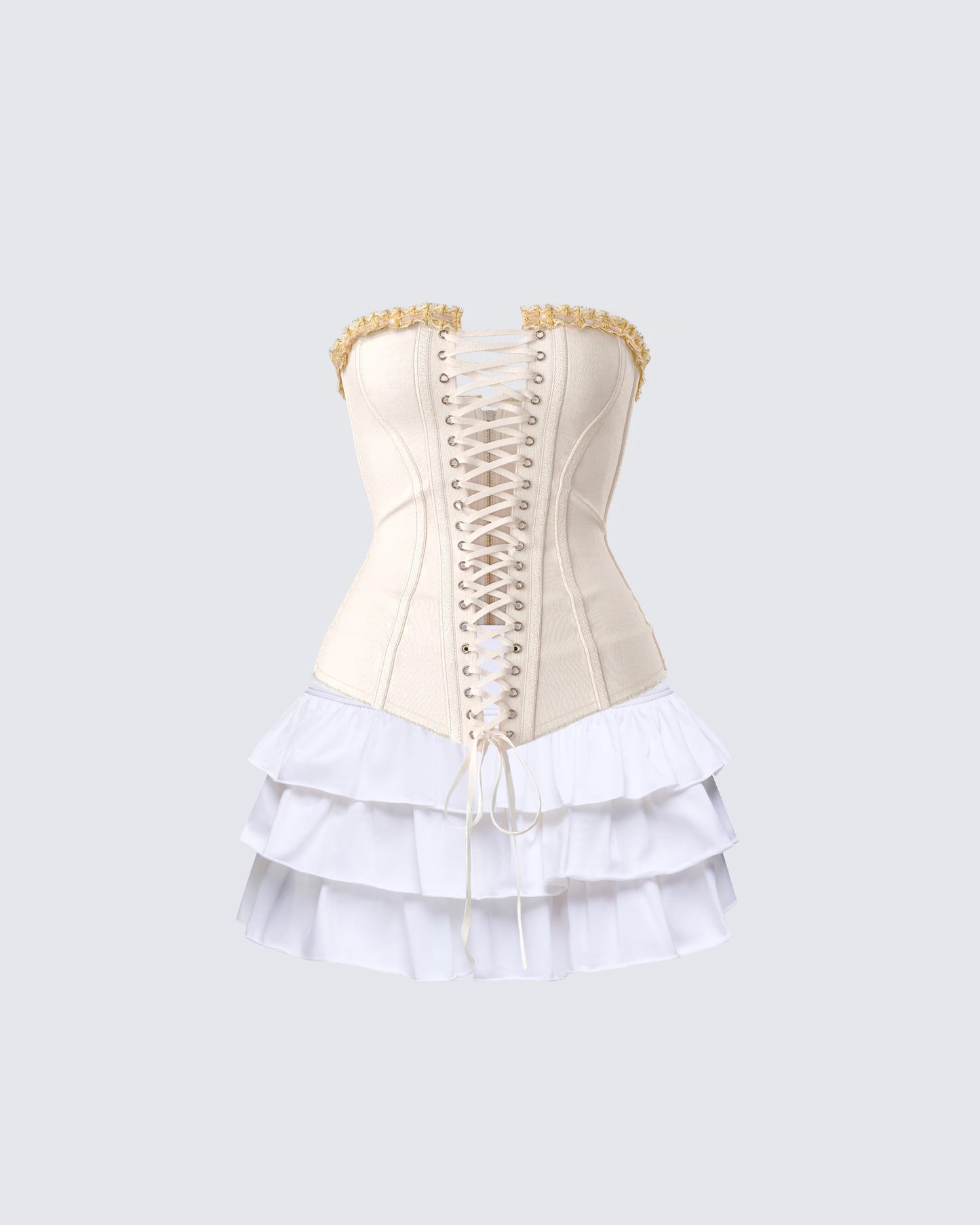 Tameka Ivory Ruffle Set