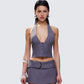 Tami Grey Suiting Halter Top