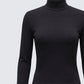 Tana Black Mockneck Top