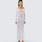 Tanith White Lace Maxi Dress