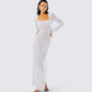 Tanith White Lace Maxi Dress