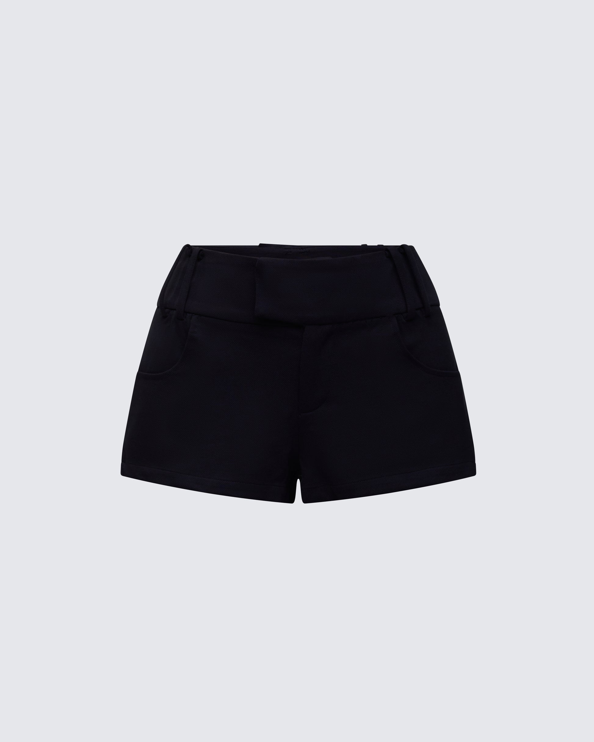 Tashi Black Tailored Micro Short product front