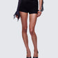Tashi Black Tailored Micro Short