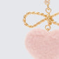 Pink earrings styled on model – FINESSE