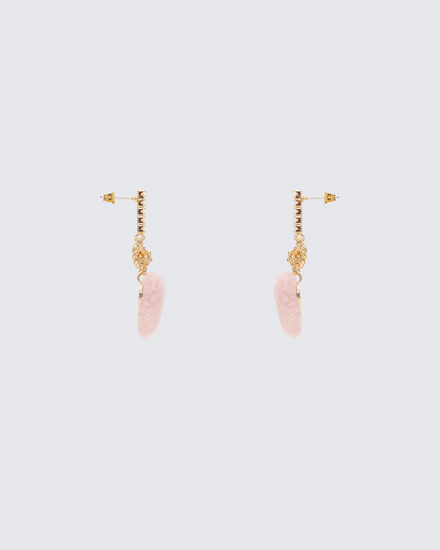 Pink earrings front view – FINESSE