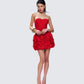 Tayah Red Rosette Set