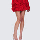 Tayah Red Ruffle Applique Mini Skirt