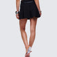 Tessie Black Bengaline Belted Mini Skirt