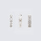 Thais Silver Hoop Set - 3 pack
