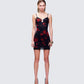 Thalla Multi Printed Mesh Mini Dress model front