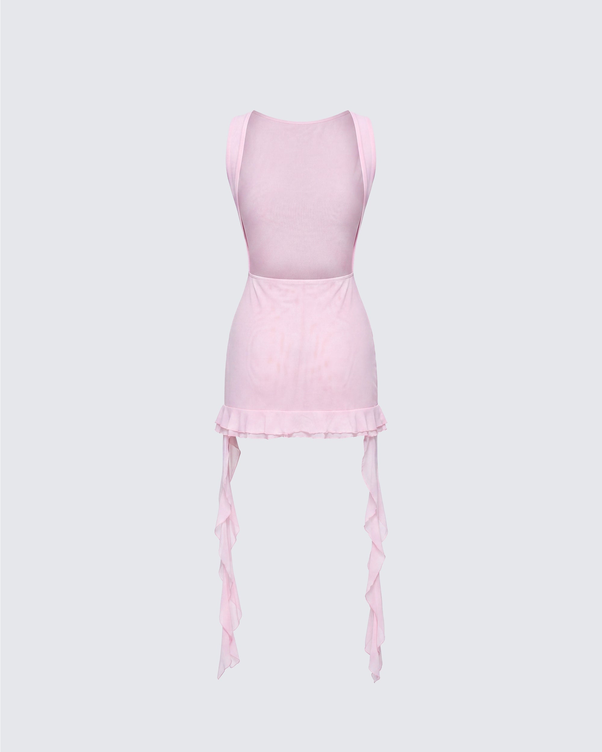 トップス Ans Dotsloevner FRILLED TINY TEE / PINK Pink Mini Dress with 3D Roses - Bodycon Party Dress – FINESSE