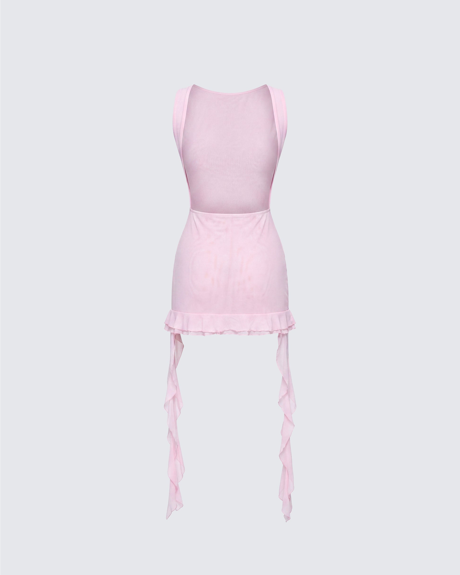 faust pink dress Pink Mini Dress with 3D Roses