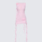 Robe rosette rose rose tiana rose