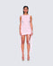 Mariana Silk Ruffle Dress - White - Tees By Tina
